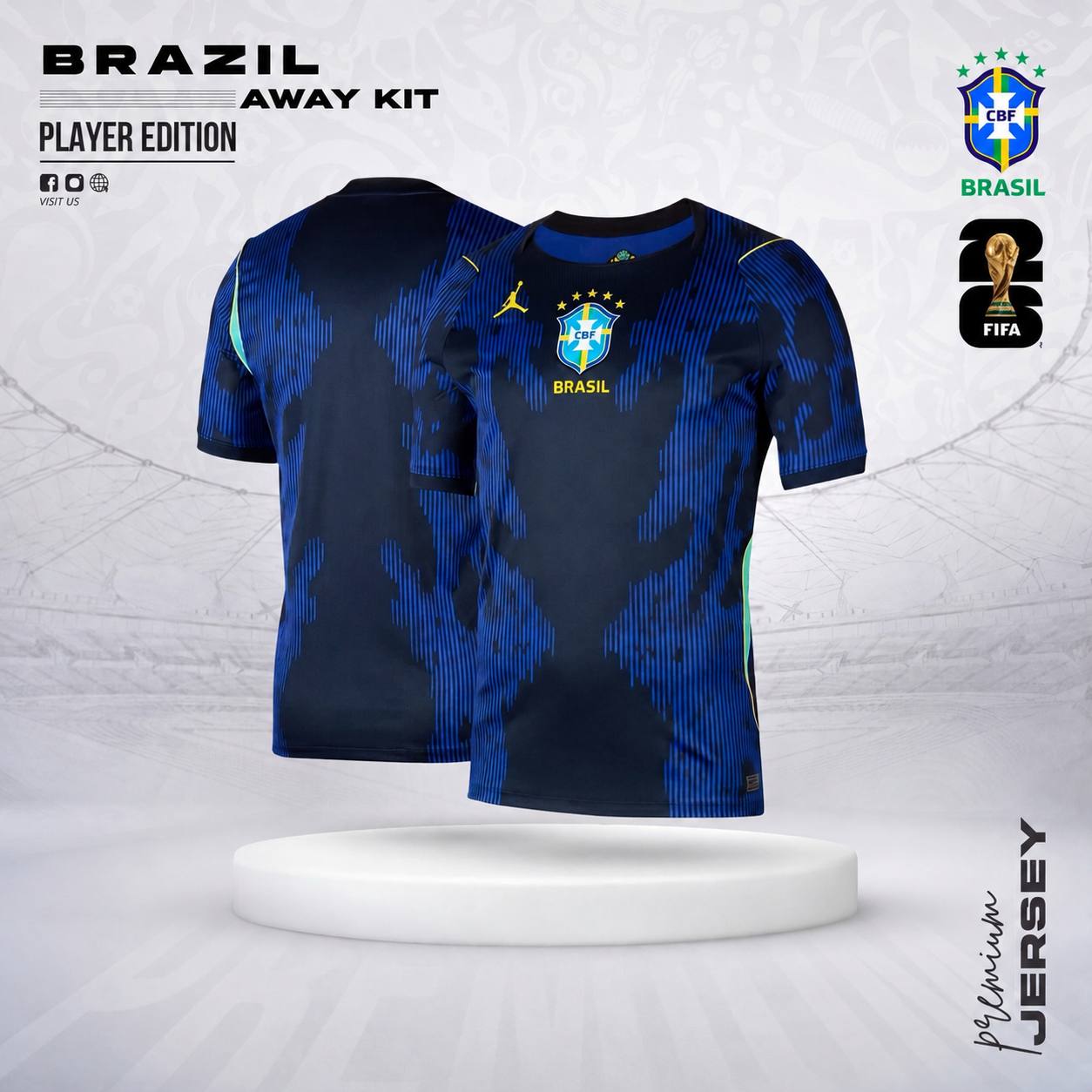 Brazil 2026 World Cup Away Jersey - Player Edition