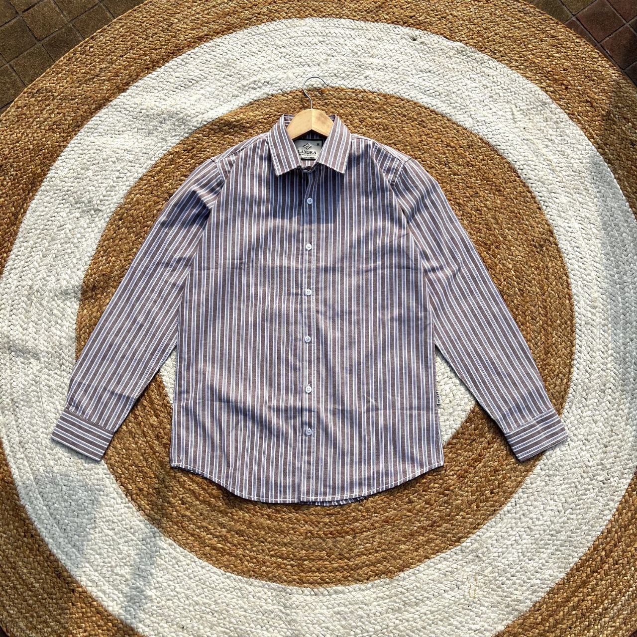 Timeless Striped Shirt (Brown)– Effortless Elegance🔥