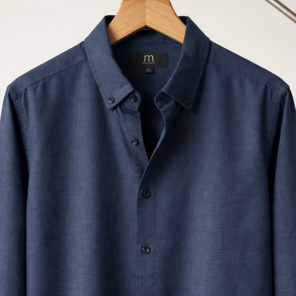 Ocean Night Cotton Blend Shirt