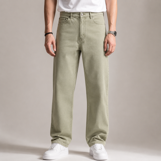 Matcha Twill baggy Pants