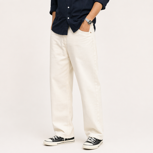 Straight Cut Baggy Jeans