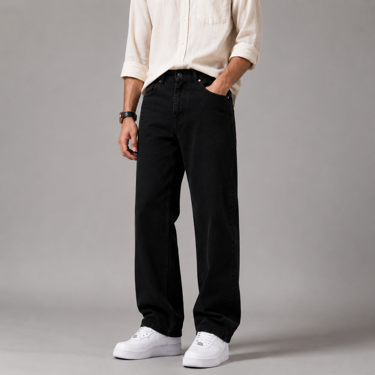Straight Cut Zed-Black