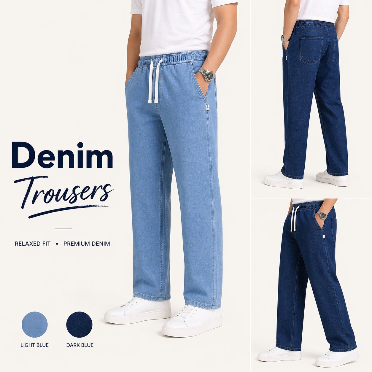 Denim Baggy Trouser