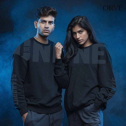 Black graphic sweatshirt