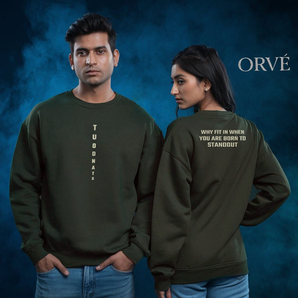 Olive graphic sweatshirt
