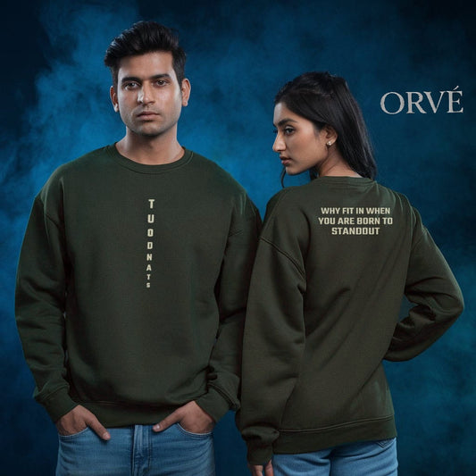 Olive graphic sweatshirt