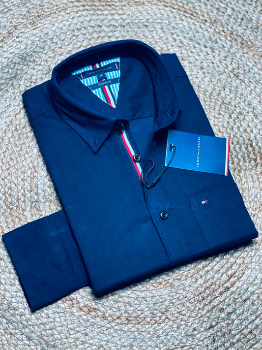 Navy Blue- Linen Remi Blend