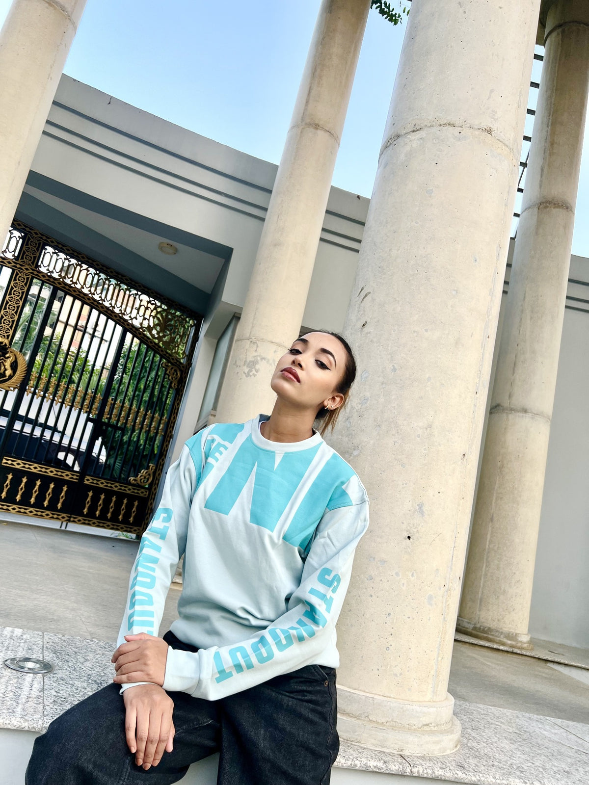 Mint graphic sweatshirt