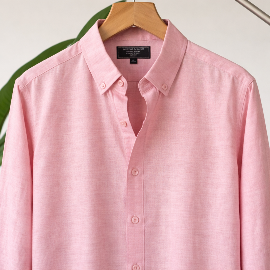 Rose Mist Cotton Blend Shirt