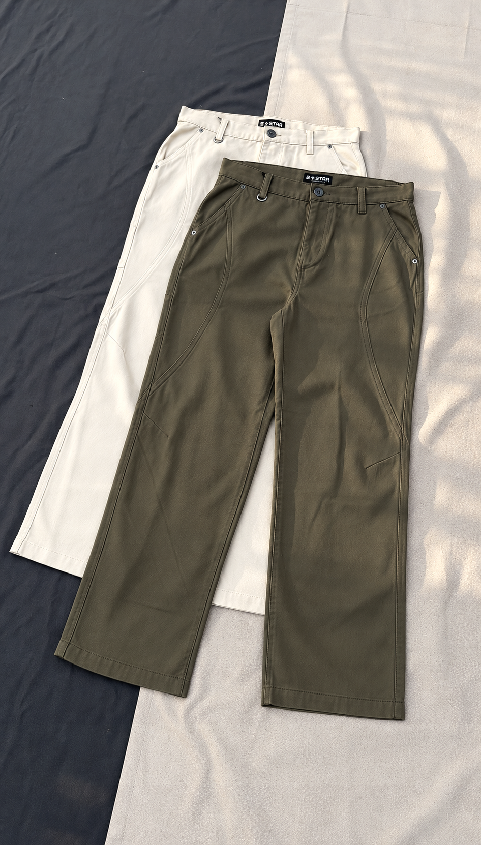 Premium Curve Twill Pants - Olive