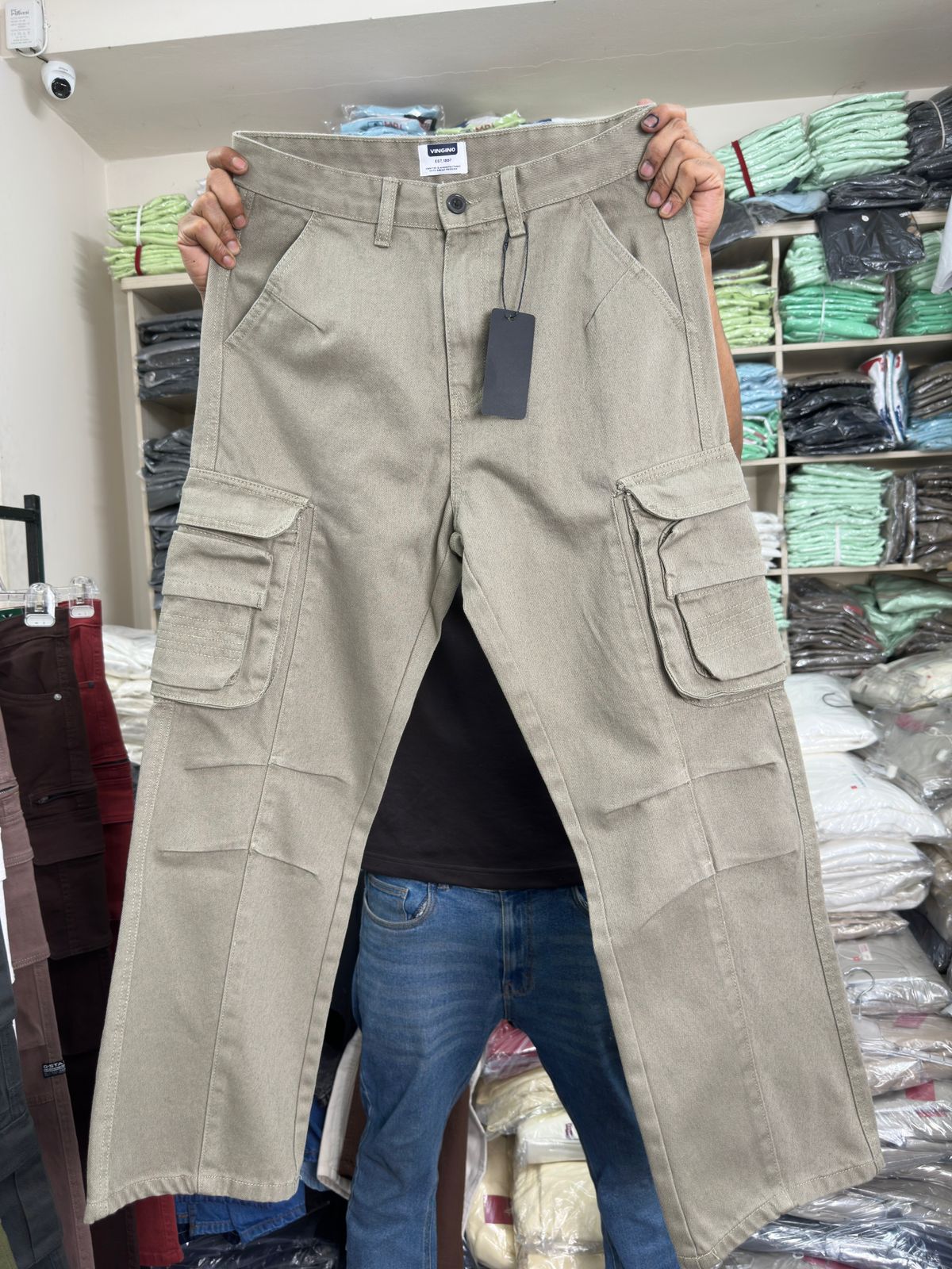 Export Quality Twill 8-Pocket Baggy Cargo 🔥