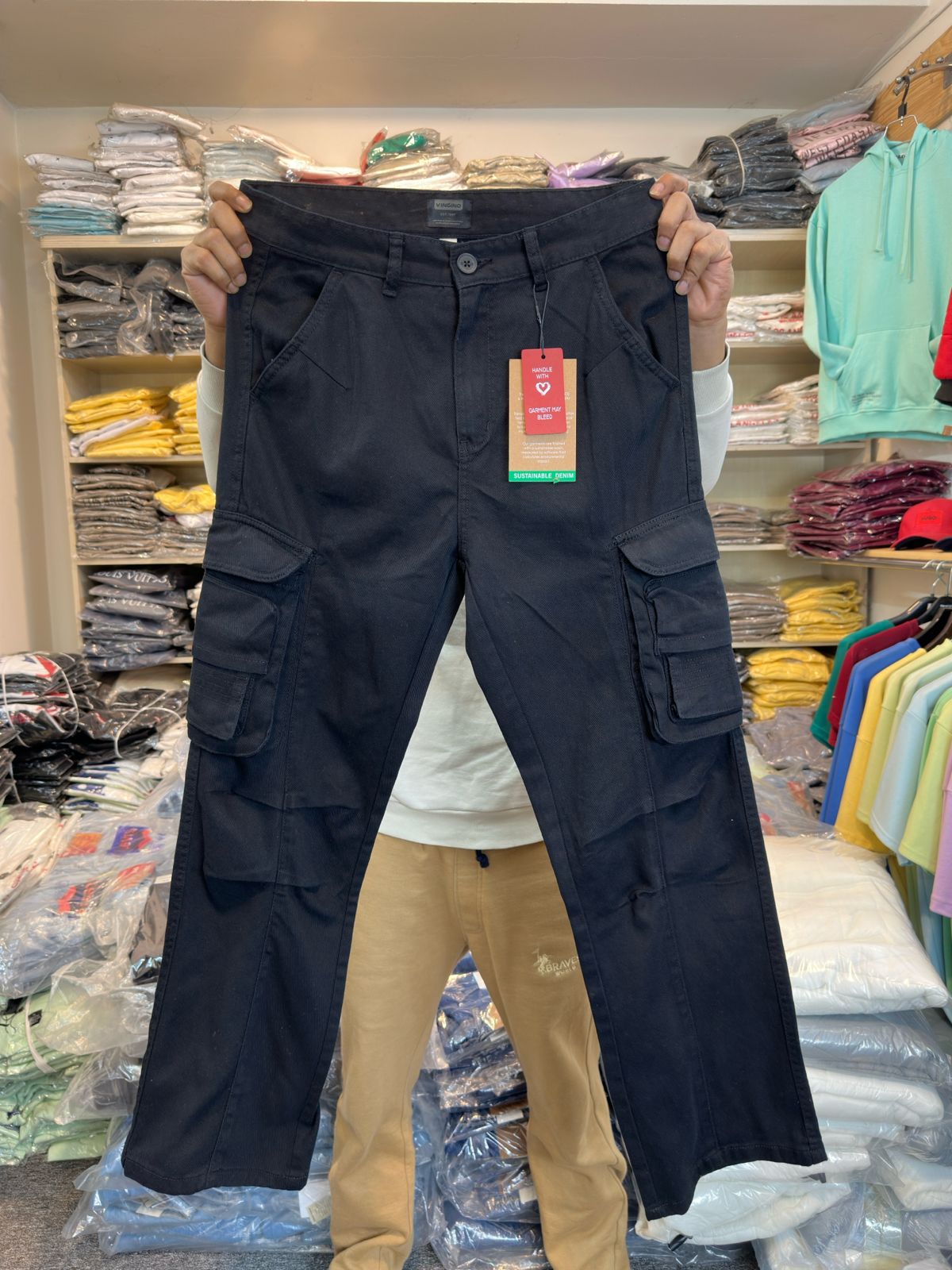 Export Quality Twill 8-Pocket Baggy Cargo 🔥