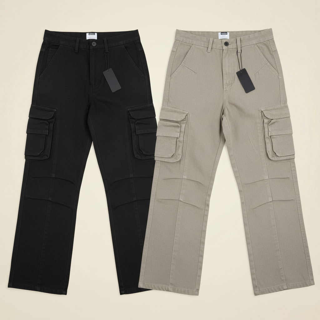 Export Quality Twill 8-Pocket Baggy Cargo 🔥